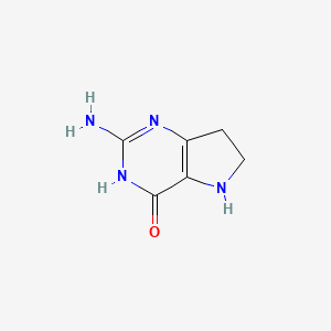 molecular formula C6H8N4O B11920849 2-amino-3,5,6,7-tetrahydro-4H-Pyrrolo[3,2-d]pyrimidin-4-one 