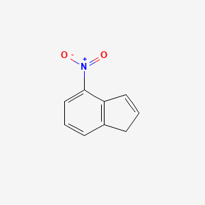 molecular formula C9H7NO2 B11920853 4-nitro-1H-indene 