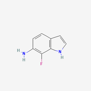 molecular formula C8H7FN2 B11920881 7-Fluoro-1H-indol-6-amine 