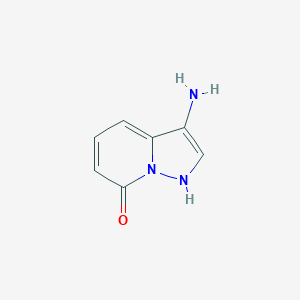 molecular formula C7H7N3O B11920985 3-Aminopyrazolo[1,5-a]pyridin-7-ol 