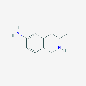 molecular formula C10H14N2 B11921012 3-Methyl-1,2,3,4-tetrahydroisoquinolin-6-amine 