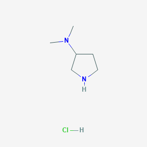 molecular formula C6H15ClN2 B11921038 N,N-Dimethylpyrrolidin-3-amine hydrochloride CAS No. 152811-55-7