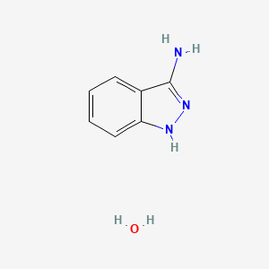 molecular formula C7H9N3O B11921098 1H-Indazol-3-amine hydrate 