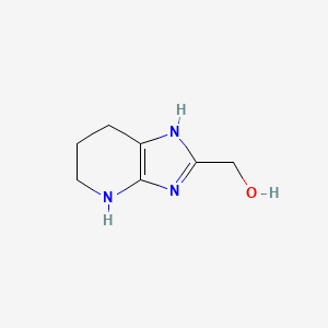 molecular formula C7H11N3O B11921103 (4,5,6,7-Tetrahydro-3H-imidazo[4,5-b]pyridin-2-yl)methanol 