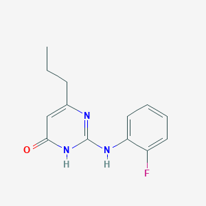 2-[(2-fluorophenyl)amino]-6-propylpyrimidin-4(3H)-one