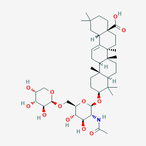 molecular formula C43H69NO12 B1192142 Albiziabioside A 