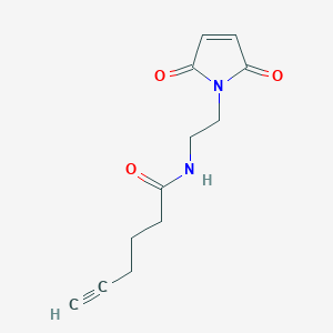 molecular formula C12H14N2O3 B1192146 Alkyne maleimide 