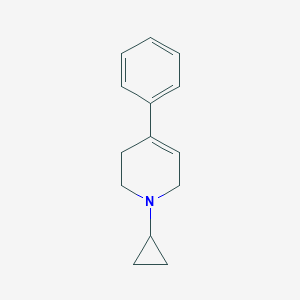 molecular formula C14H17N B119215 1-Cyclopropyl-4-phenyl-1,2,3,6-tetrahydropyridine CAS No. 142798-22-9