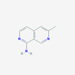 molecular formula C9H9N3 B11921592 6-Methyl-2,7-naphthyridin-1-amine 