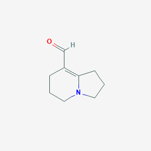 1,2,3,5,6,7-Hexahydroindolizine-8-carbaldehyde