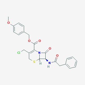 molecular formula C₂₄H₂₃ClN₂O₅S B119217 4-Methoxybenzyl 3-chloromethyl-7-(2-phenylacetamido)-3-cephem-4-carboxylate CAS No. 104146-10-3
