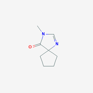 molecular formula C8H12N2O B11921890 3-Methyl-1,3-diazaspiro[4.4]non-1-en-4-one 