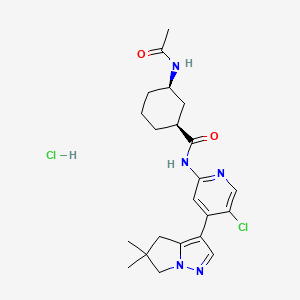 molecular formula C22H29Cl2N5O2 B1192197 AZD4573 HCl 