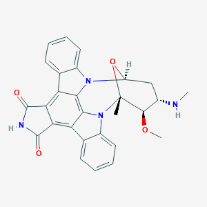 molecular formula C₂₈H₂₄N₄O₄ B119220 7-Oxostaurosporine CAS No. 125035-83-8