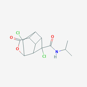molecular formula C13H15Cl2NO3 B119222 Nortwistbrendane-ccipo CAS No. 145816-17-7