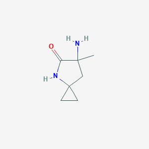 6-Amino-6-methyl-4-azaspiro[2.4]heptan-5-one