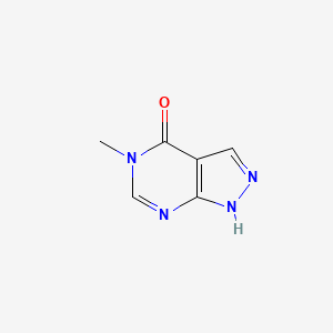 molecular formula C6H6N4O B11922273 5-methyl-1H-pyrazolo[3,4-d]pyrimidin-4(5H)-one CAS No. 17840-75-4