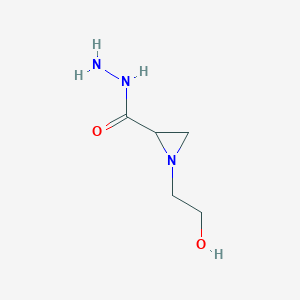 1-(2-Hydroxyethyl)aziridine-2-carbohydrazide