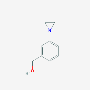 molecular formula C9H11NO B11922323 [3-(Aziridin-1-yl)phenyl]methanol CAS No. 685822-17-7