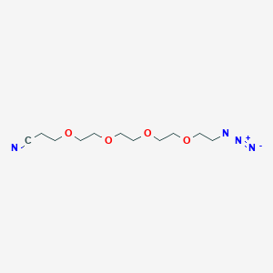 molecular formula C11H20N4O4 B1192235 叠氮-PEG4-腈 