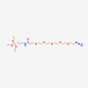 molecular formula C22H46N4O9Si B1192237 叠氮化物-PEG5-三乙氧基硅烷 