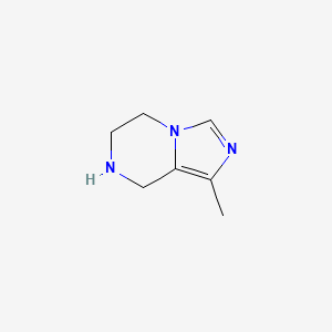 molecular formula C7H11N3 B11922460 1-Methyl-5,6,7,8-tetrahydroimidazo[1,5-a]pyrazine 