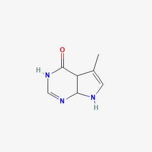 5-Methyl-7,7a-dihydro-3H-pyrrolo[2,3-d]pyrimidin-4(4aH)-one