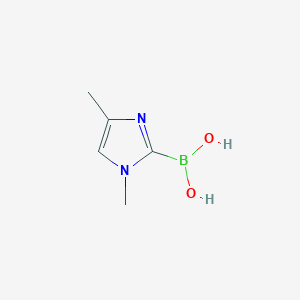 molecular formula C5H9BN2O2 B11922610 (1,4-Dimethyl-1H-imidazol-2-yl)boronic acid 