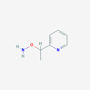 molecular formula C7H10N2O B11922624 O-(1-(Pyridin-2-yl)ethyl)hydroxylamine 