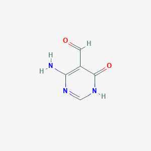 molecular formula C5H5N3O2 B11922638 4-Amino-6-oxo-1H-pyrimidine-5-carbaldehyde CAS No. 1004956-63-1