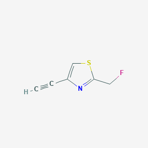 molecular formula C6H4FNS B11922655 4-Ethynyl-2-(fluoromethyl)thiazole 