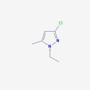 molecular formula C6H9ClN2 B11922667 3-Chloro-1-ethyl-5-methyl-1H-pyrazole 