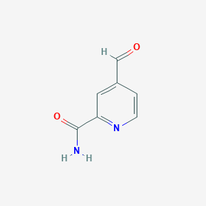 molecular formula C7H6N2O2 B11922691 4-Formylpicolinamide 