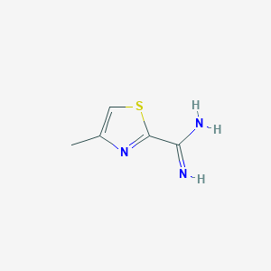 molecular formula C5H7N3S B11922715 4-Methylthiazole-2-carboximidamide 