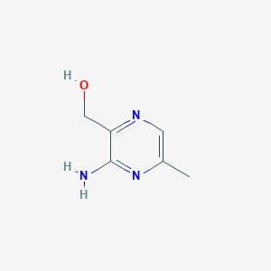 molecular formula C6H9N3O B11922747 (3-Amino-5-methylpyrazin-2-yl)methanol CAS No. 866561-44-6