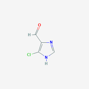 molecular formula C4H3ClN2O B11922788 1H-Imidazole-4-carboxaldehyde, 5-chloro- CAS No. 61994-11-4