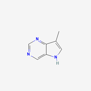 molecular formula C7H7N3 B11922838 7-Methyl-5H-pyrrolo[3,2-d]pyrimidine 