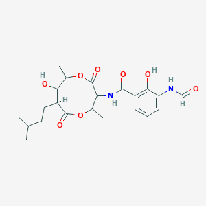 molecular formula C22H30N2O8 B119229 Urauchimycin B CAS No. 148163-08-0