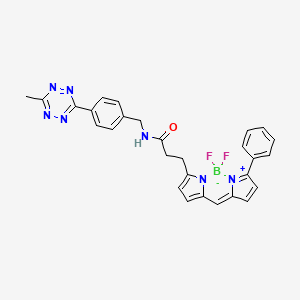 molecular formula C28H24BF2N7O B1192294 BDP R6G tetrazine 
