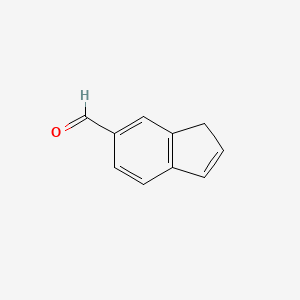 molecular formula C10H8O B11922953 1h-Indene-6-carbaldehyde CAS No. 204585-01-3