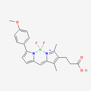 molecular formula C21H21BF2N2O3 B1192297 BDP TMR carboxylic acid 