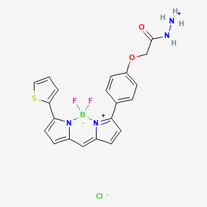 molecular formula C21H18BF2N4O2S+ B1192299 BDP TR hydrazide 