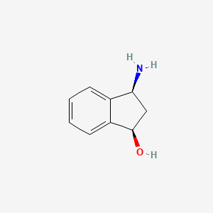 molecular formula C9H11NO B11923051 (1R,3S)-3-Amino-2,3-dihydro-1H-inden-1-ol 