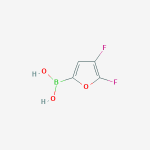 molecular formula C4H3BF2O3 B11923068 (4,5-Difluorofuran-2-yl)boronic acid 