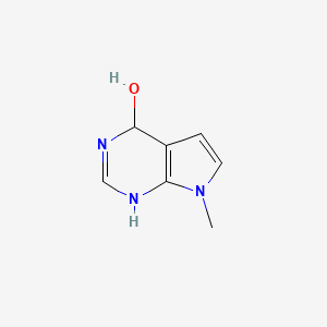 7-Methyl-4,7-dihydro-1H-pyrrolo[2,3-d]pyrimidin-4-ol