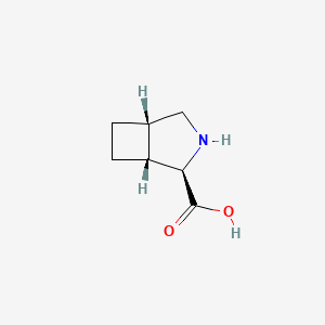 molecular formula C7H11NO2 B11923119 (1R,2R,5S)-3-Azabicyclo[3.2.0]heptane-2-carboxylic acid 