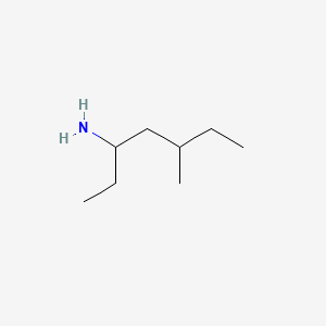 molecular formula C8H19N B11923134 1-Ethyl-3-methylpentylamine CAS No. 67953-05-3