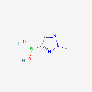 molecular formula C3H6BN3O2 B11923200 (2-Methyl-2H-1,2,3-triazol-4-yl)boronic acid 