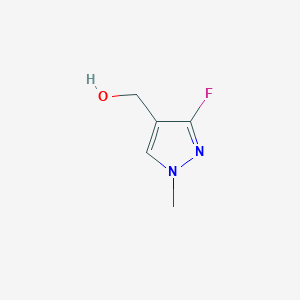 molecular formula C5H7FN2O B11923239 (3-Fluoro-1-methyl-1H-pyrazol-4-yl)methanol 