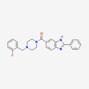 molecular formula C25H23FN4O B1192332 Bractoppin 